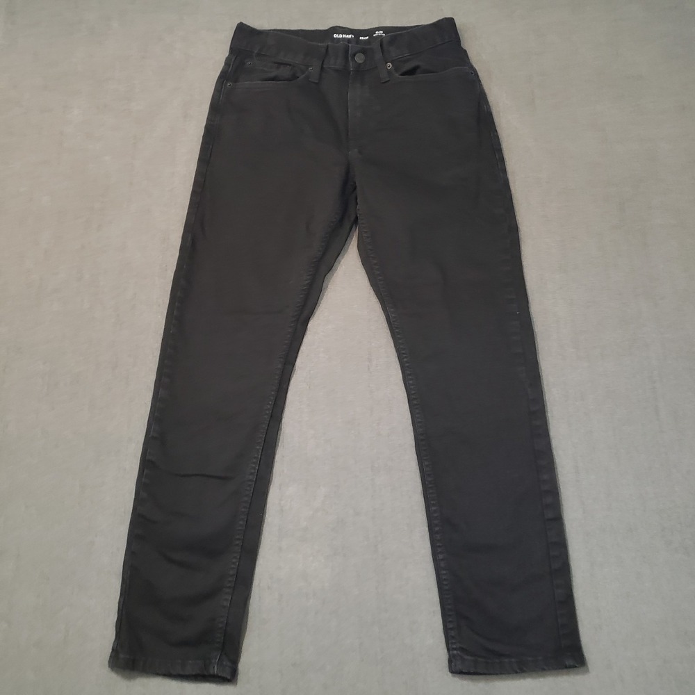 Old Navy Jeans Mens‎ Size 29x30 Slim Built In Flex Black Denim